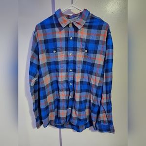 Eddie Bauer Boy's XL Long Sleeve Flannel Button Down